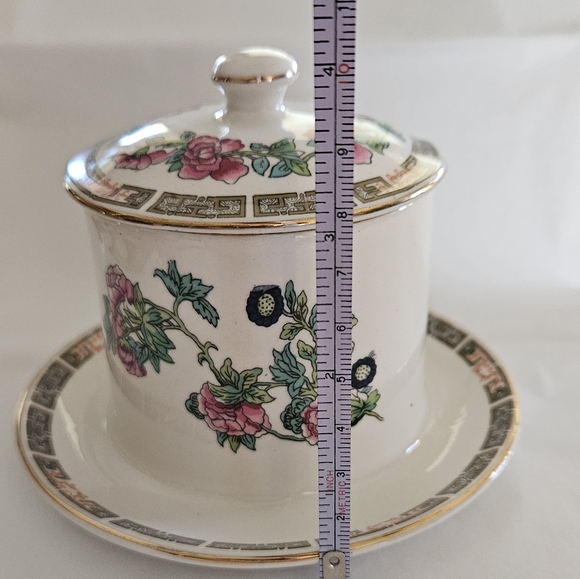 "India Tree" Vintage jam pot with lid by Maddock England. - Picture 11 of 12